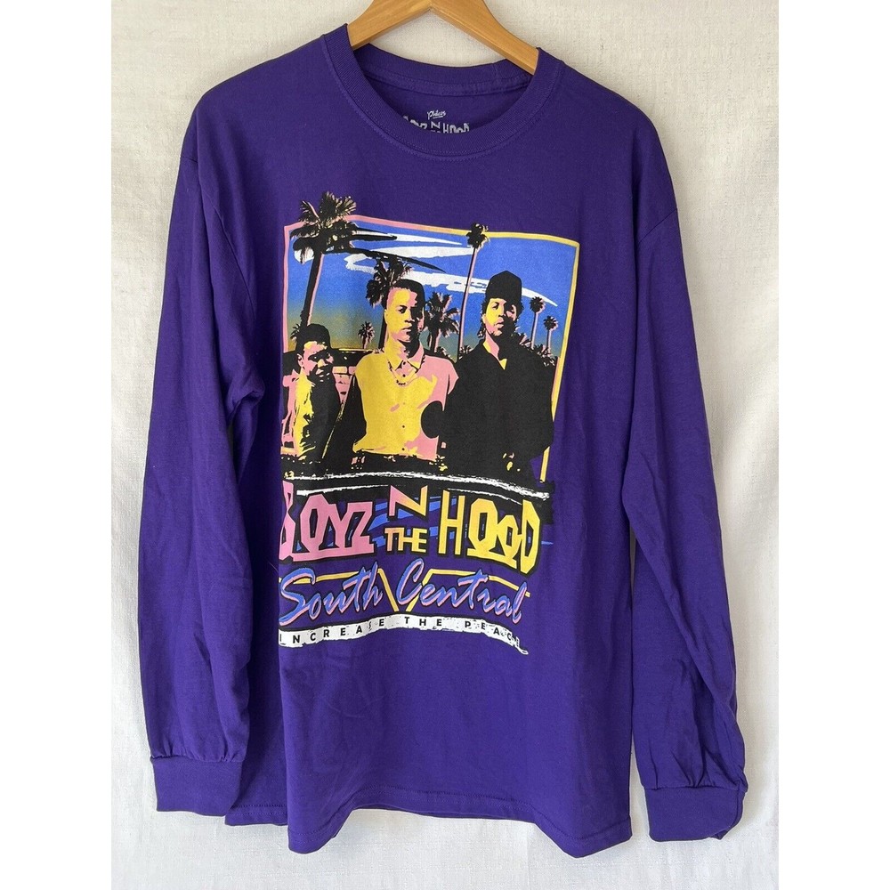 Boyz N The Hood South Central Increase The Peace Purple Long Sleeve Sz L / XL